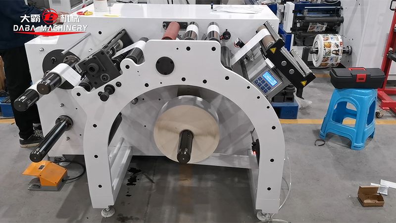 DBFQ-370 High Speed Narrow Web Slitter Rewinder